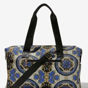 Alice + Olivia X Stacey Bendet Canvas Duffle Bag Zipper Crossbody Strap NWT